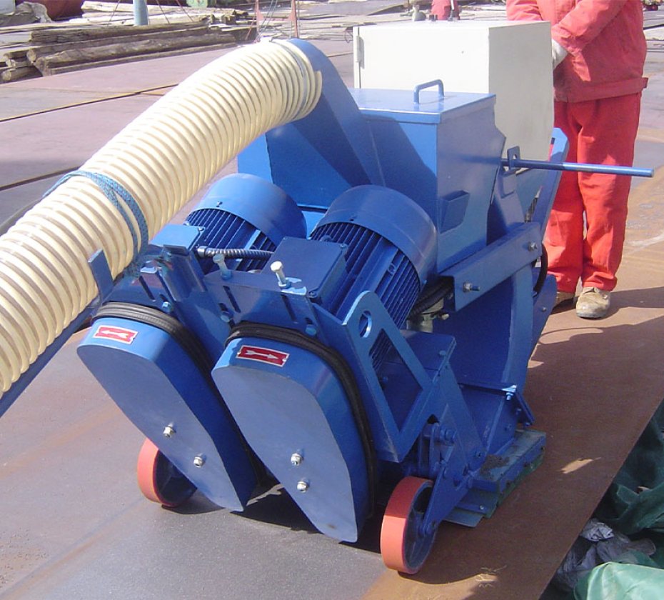 intergrated sheet plate shot blast machine 