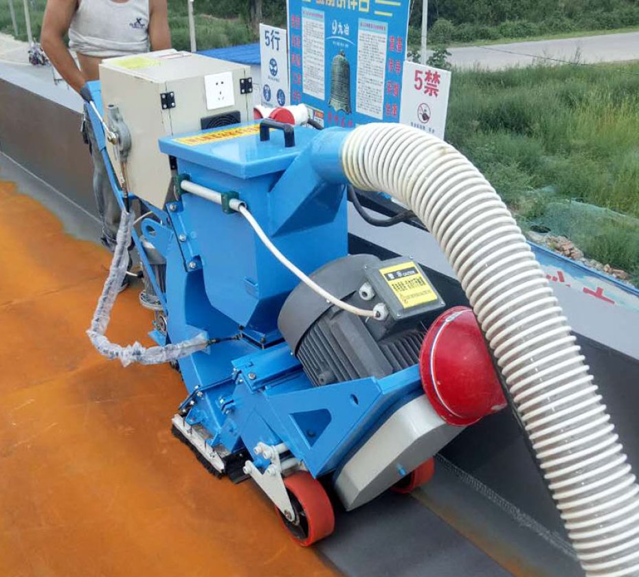 Asphalt surface remove shot blast machine