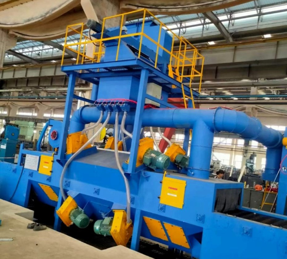 Wire Mesh Conveyor Belt Industrial Shot Blasting Cleaning Machine