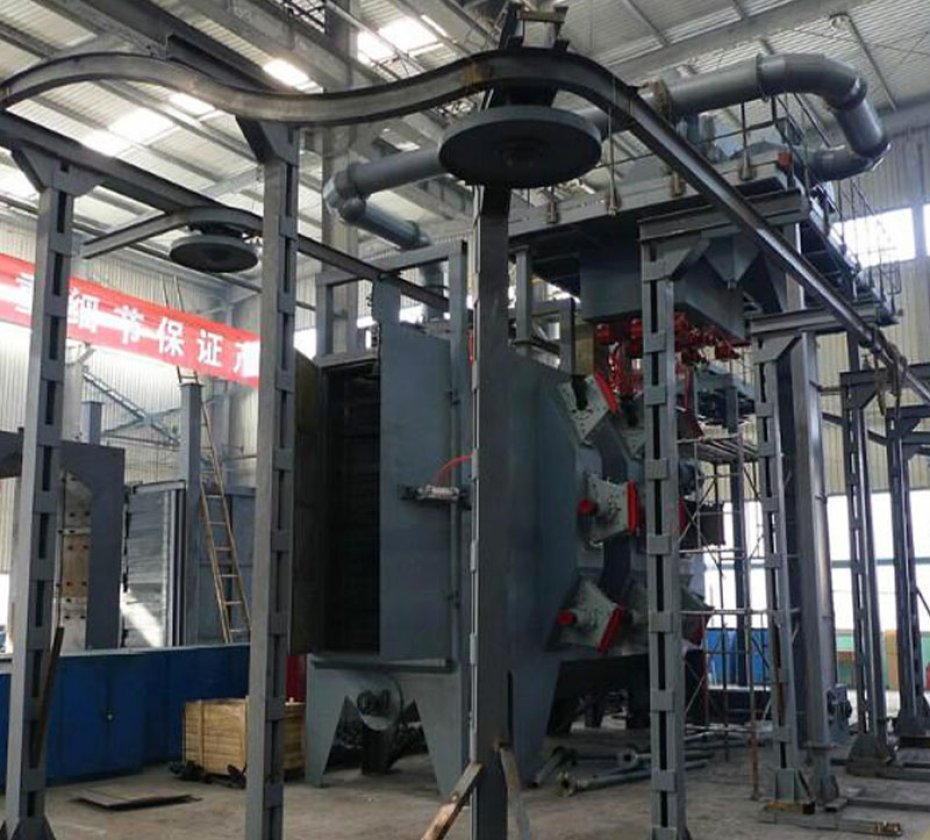 Catenary Type Abrasive overhead shot/sand blast machine