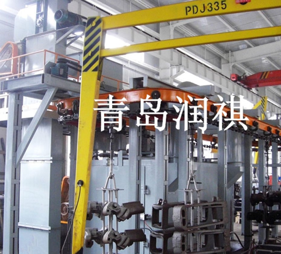 Catenary Type Abrasive overhead shot/sand blast machine