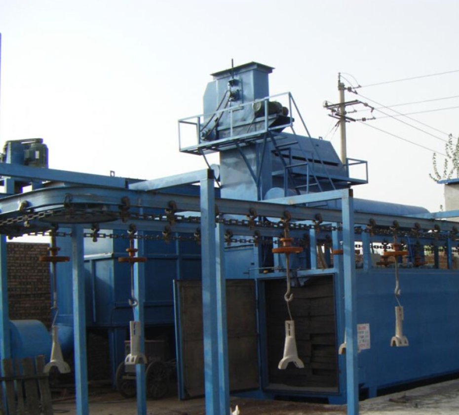 Catenary Type Abrasive overhead shot/sand blast machine
